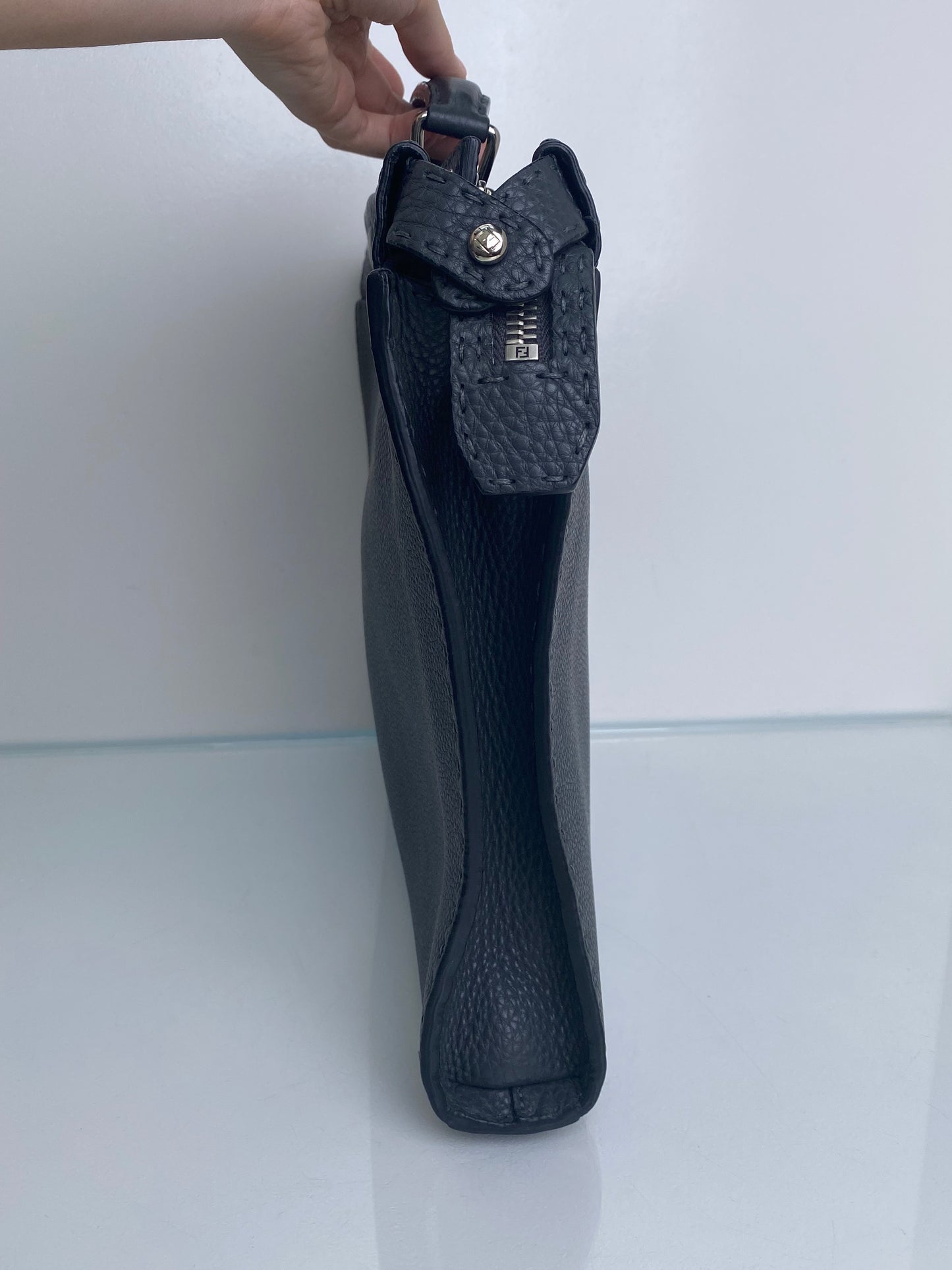 Fendi Grey Peakaboo XL Bag SHW