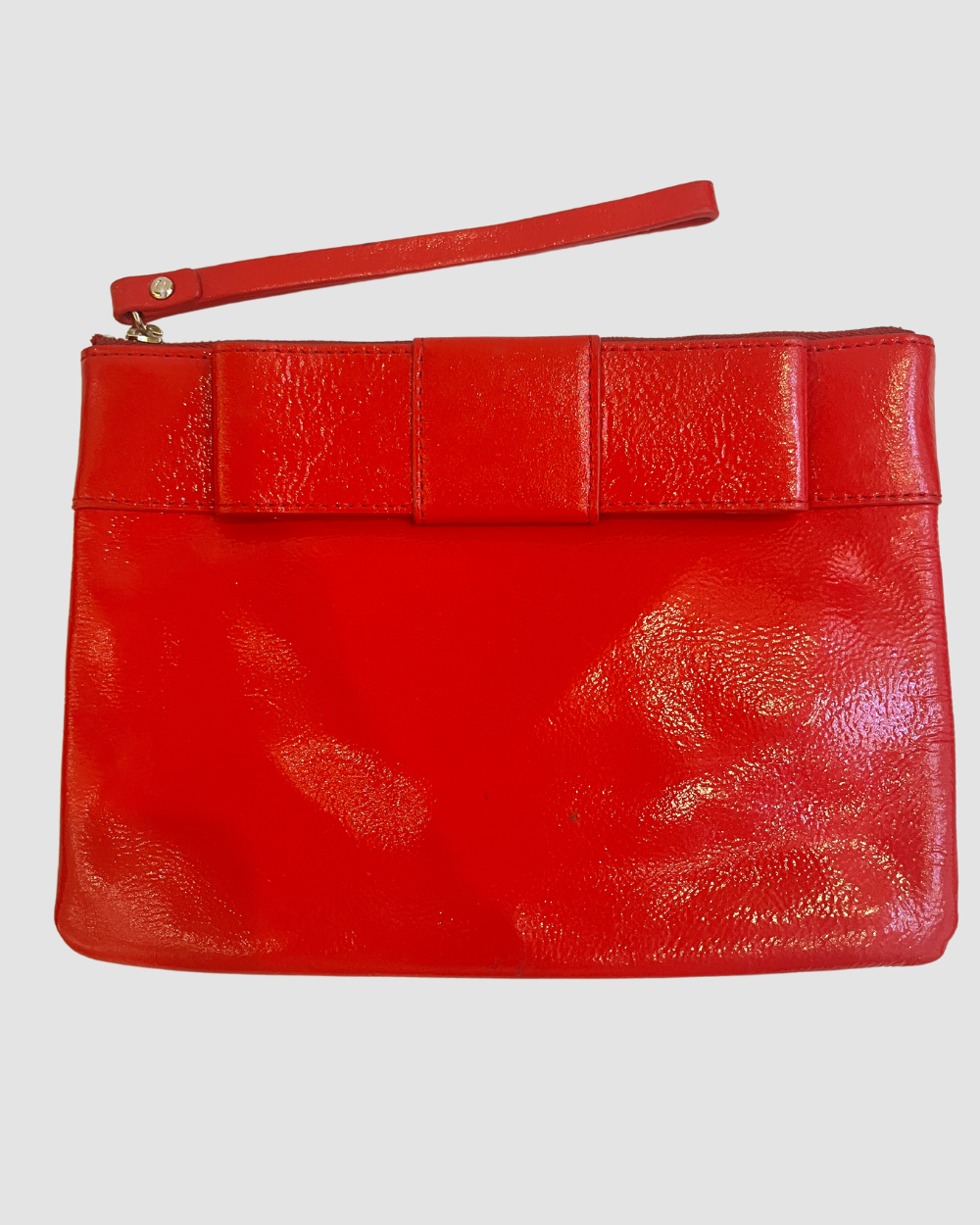 Kate Spade Red Patent Bow Wristlet