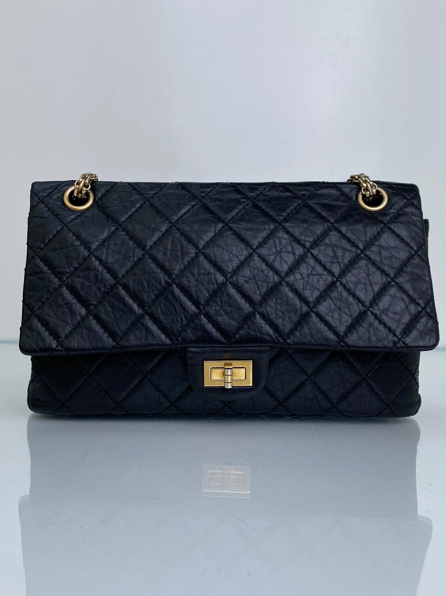 Chanel Black Reissue Medium Flap Bag GHW