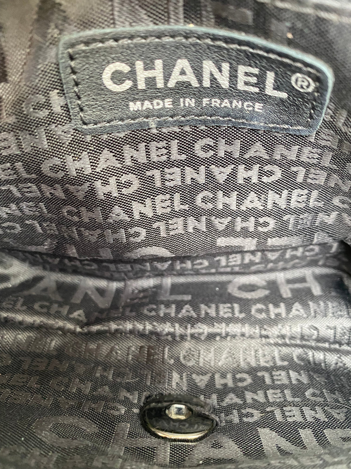 Chanel Pink Rabbit Fur-Trimmed & Blue Tweed Fantasy Flap Shoulder Bag RHW