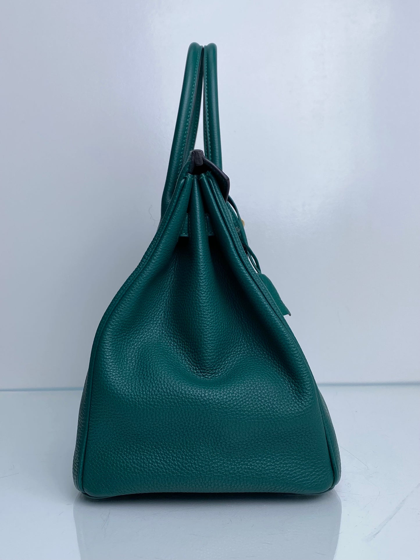 Hermes Birkin Malachite Togo GHW #Q