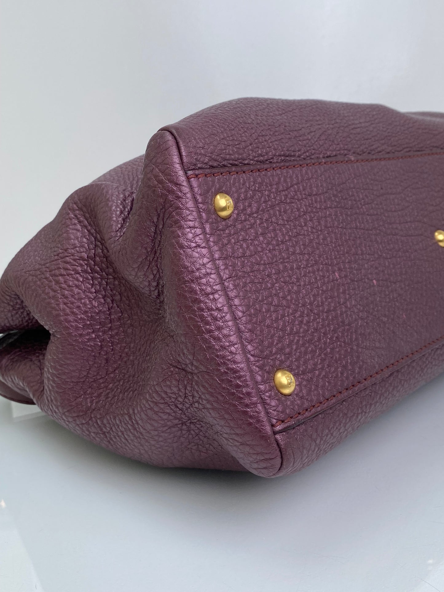 Fendi Purple XXL Peekaboo Bag GHW
