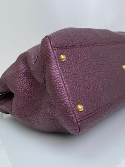 Fendi Purple XXL Peekaboo Bag GHW