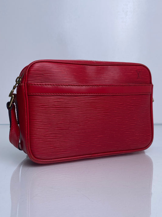 Louis Vuitton Trocadero Red Epi Leather Bag GHW