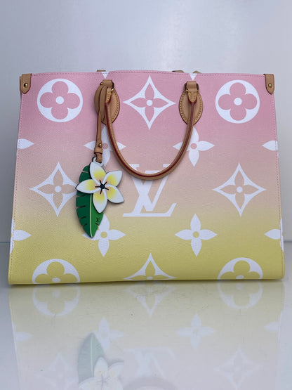 Louis Vuitton Pink & Yellow Gradient Giant Monogram OnTheGo GM Tote Bag GHW