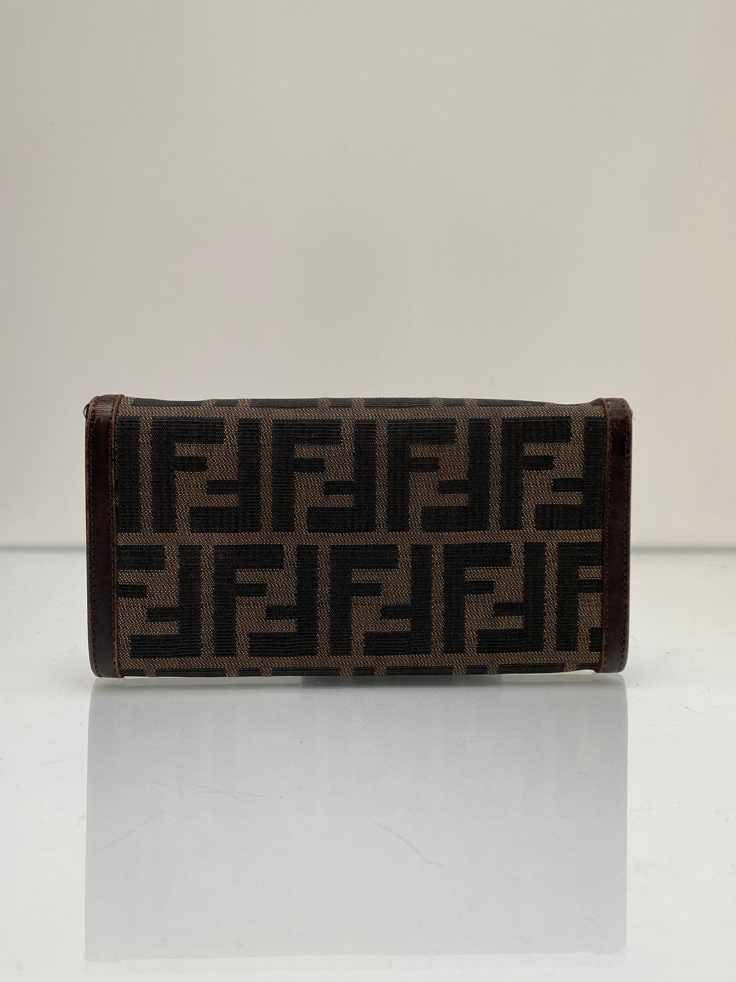 Fendi Vintage Canvas FF Clasp Wallet