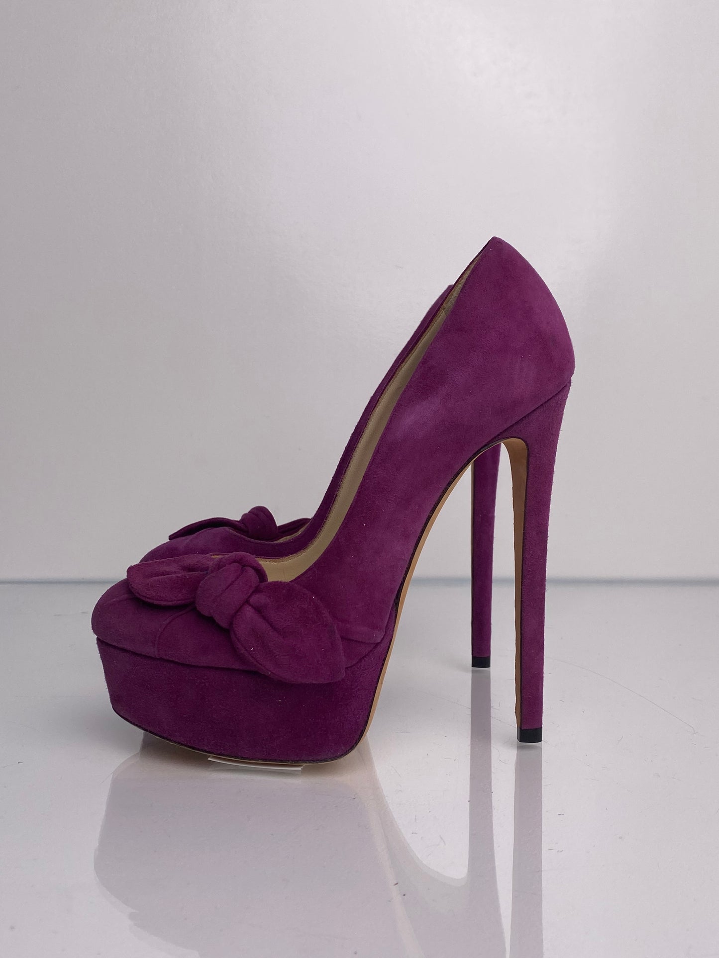 Jimmy Choo Purple Velvet Heels, 35