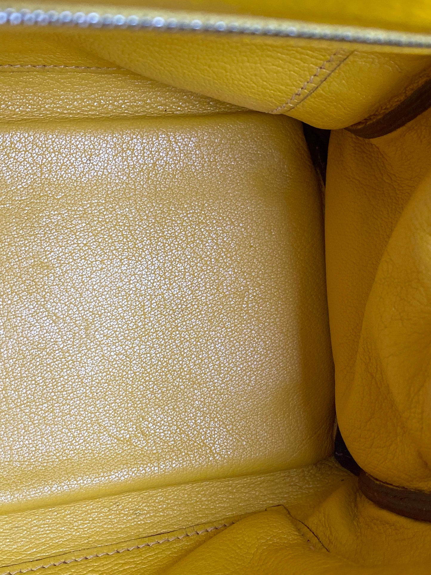 Hermes Kelly 32 Jaune Clemence PHW #N