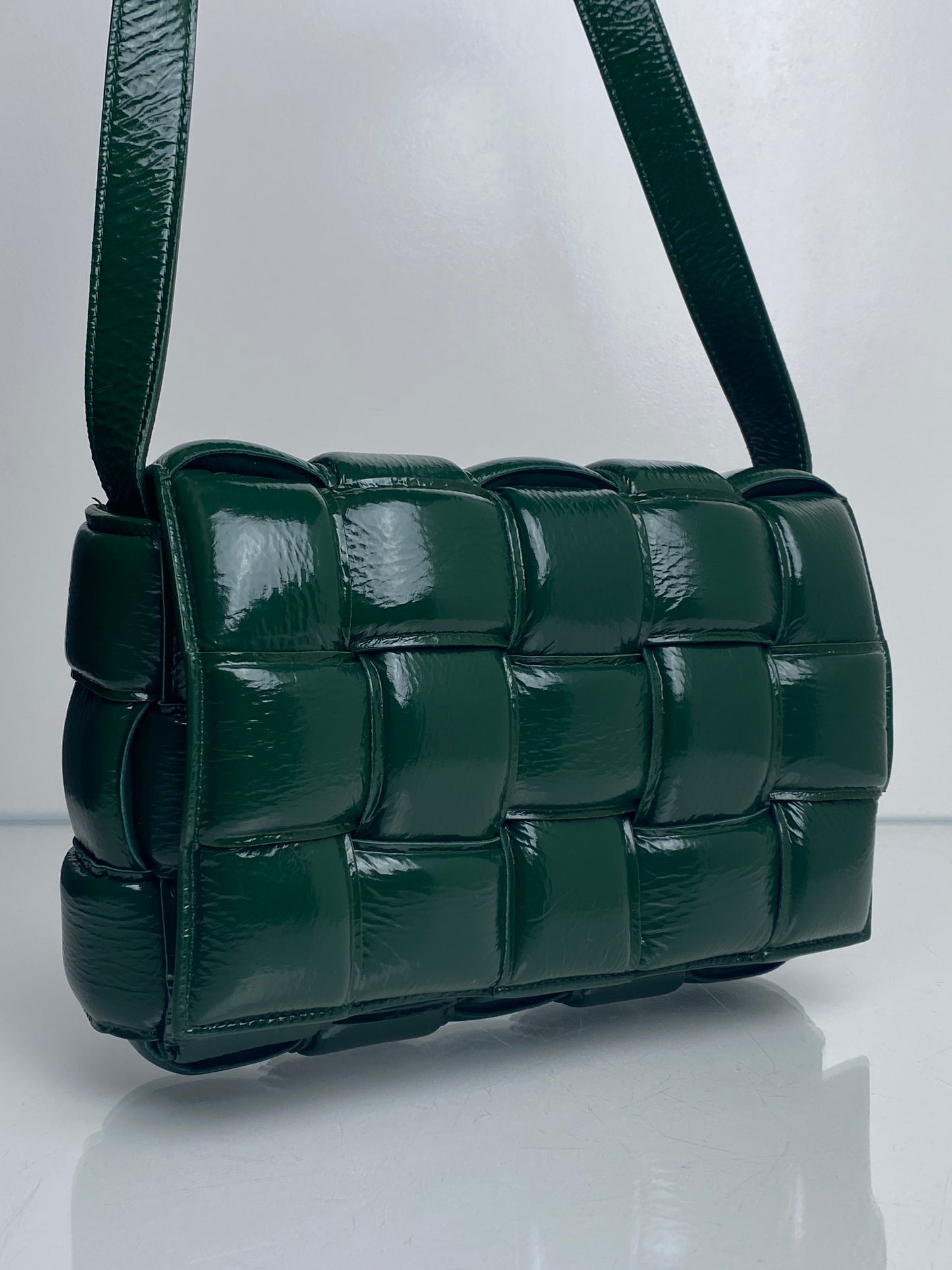 Bottega Veneta Raintree Green Padded Cassette Bag GHW