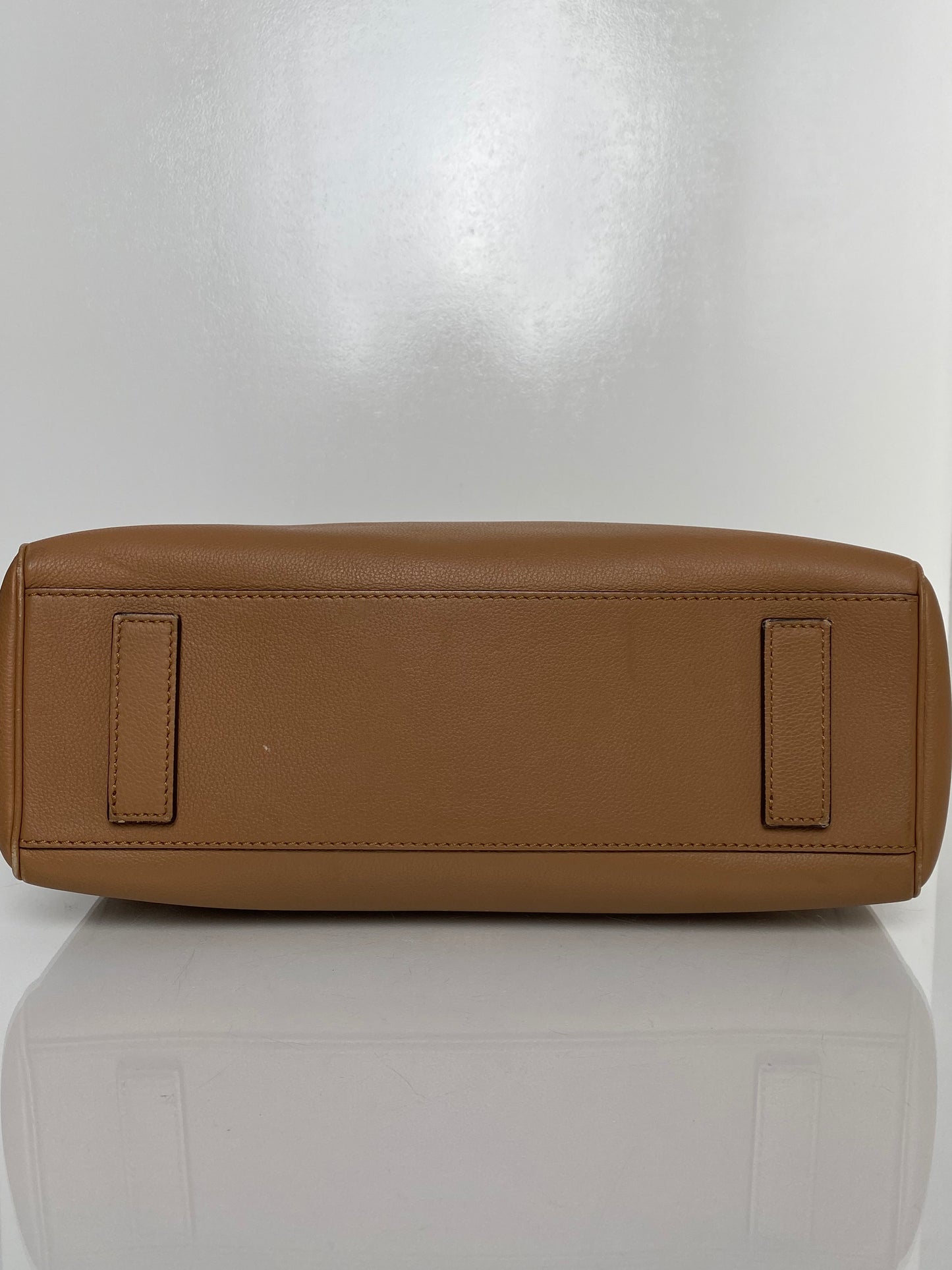 Versace Tan Leather La Medusa Flap Bag GHW