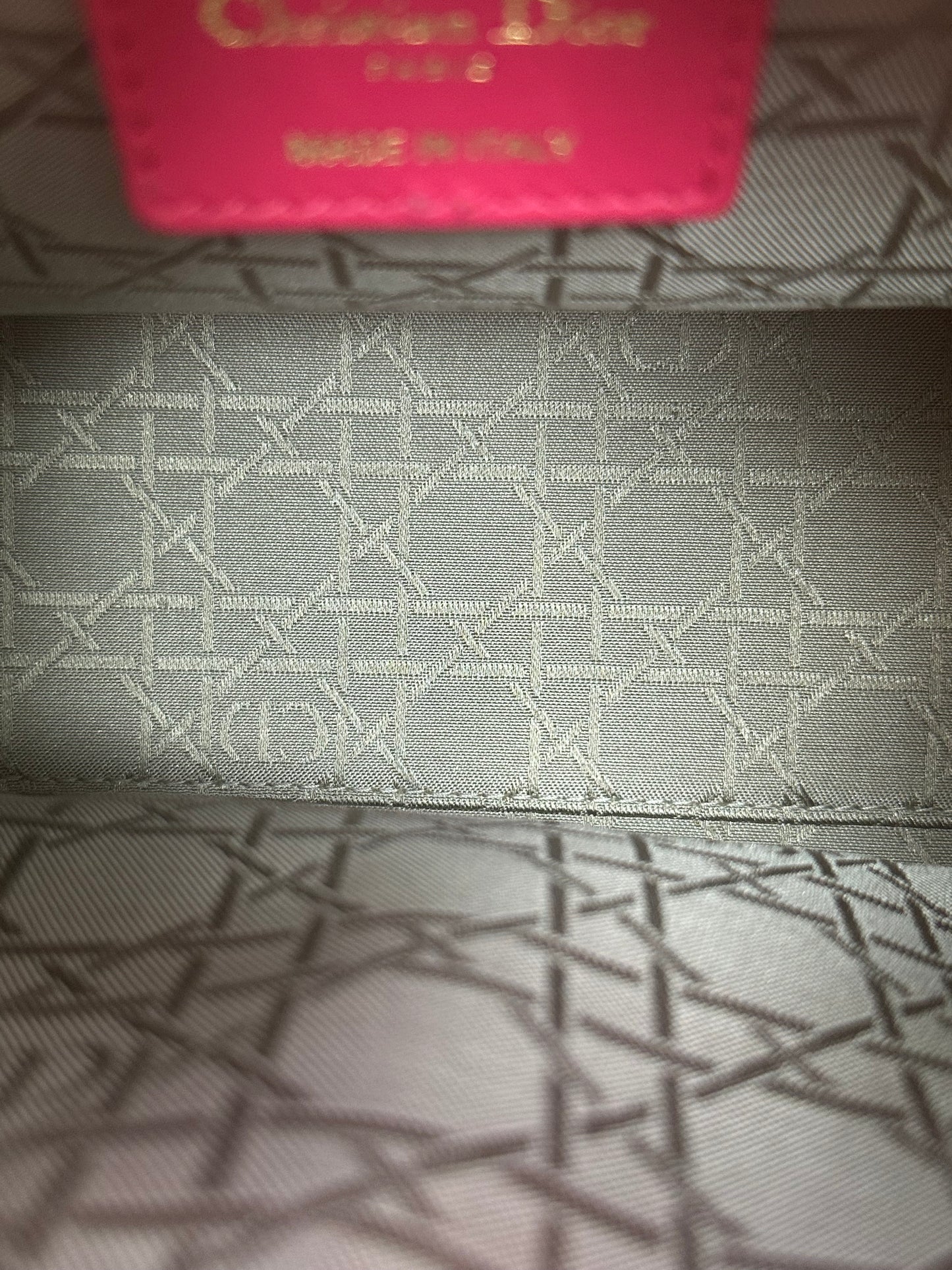 Dior Pink Cannage Lady Dior Bag GHW