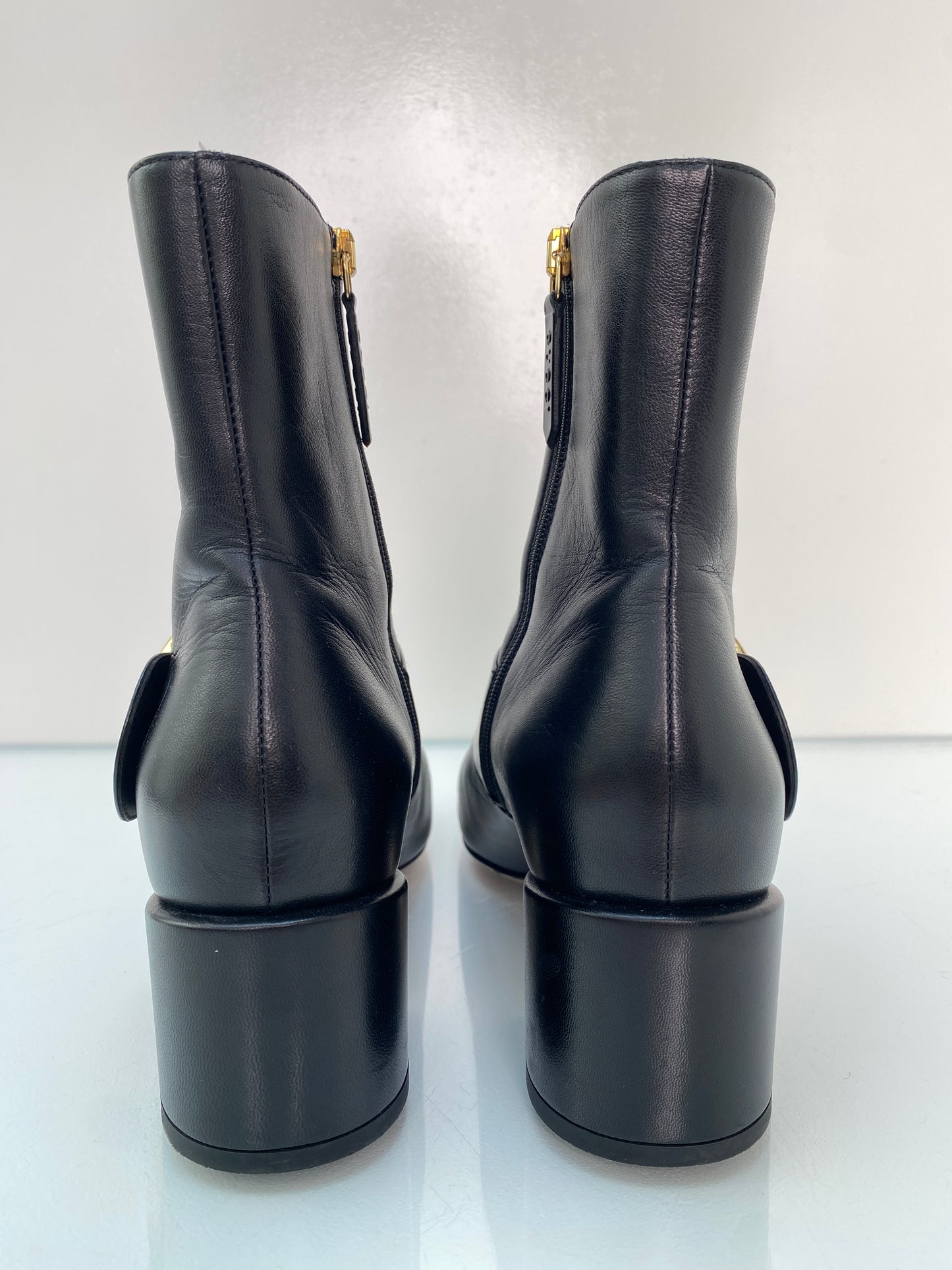 Gucci Black Blondie GG Ankle Boots, 39.5