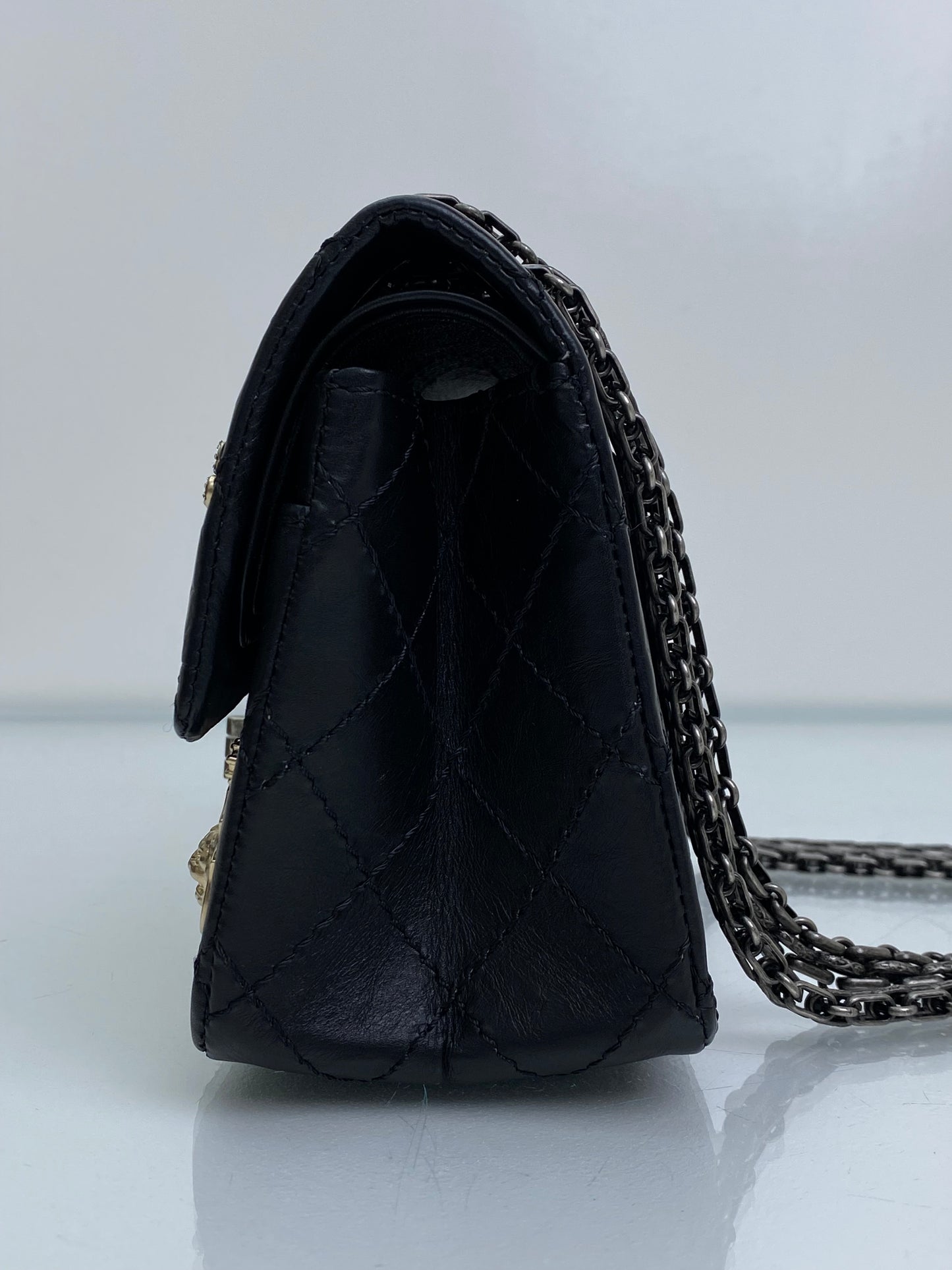 Chanel Black Small 2.55 Reissue Lucky Charms Calfskin Bag RHW
