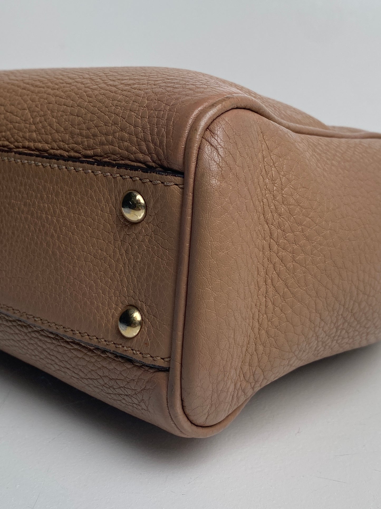 Gucci Vintage Nude Diana Bamboo Bag LGHW