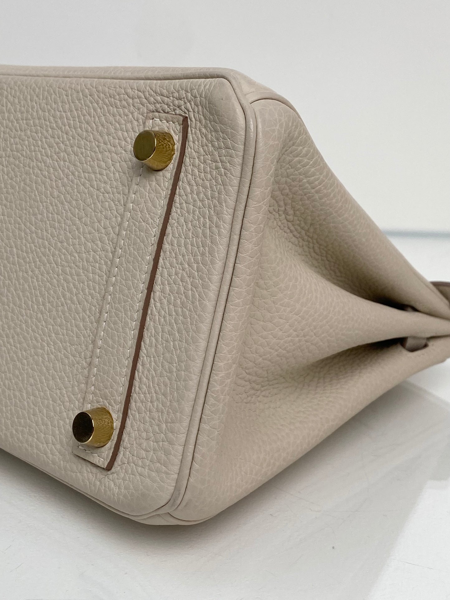 Hermes Birkin 25 Craie Togo GHW #Y