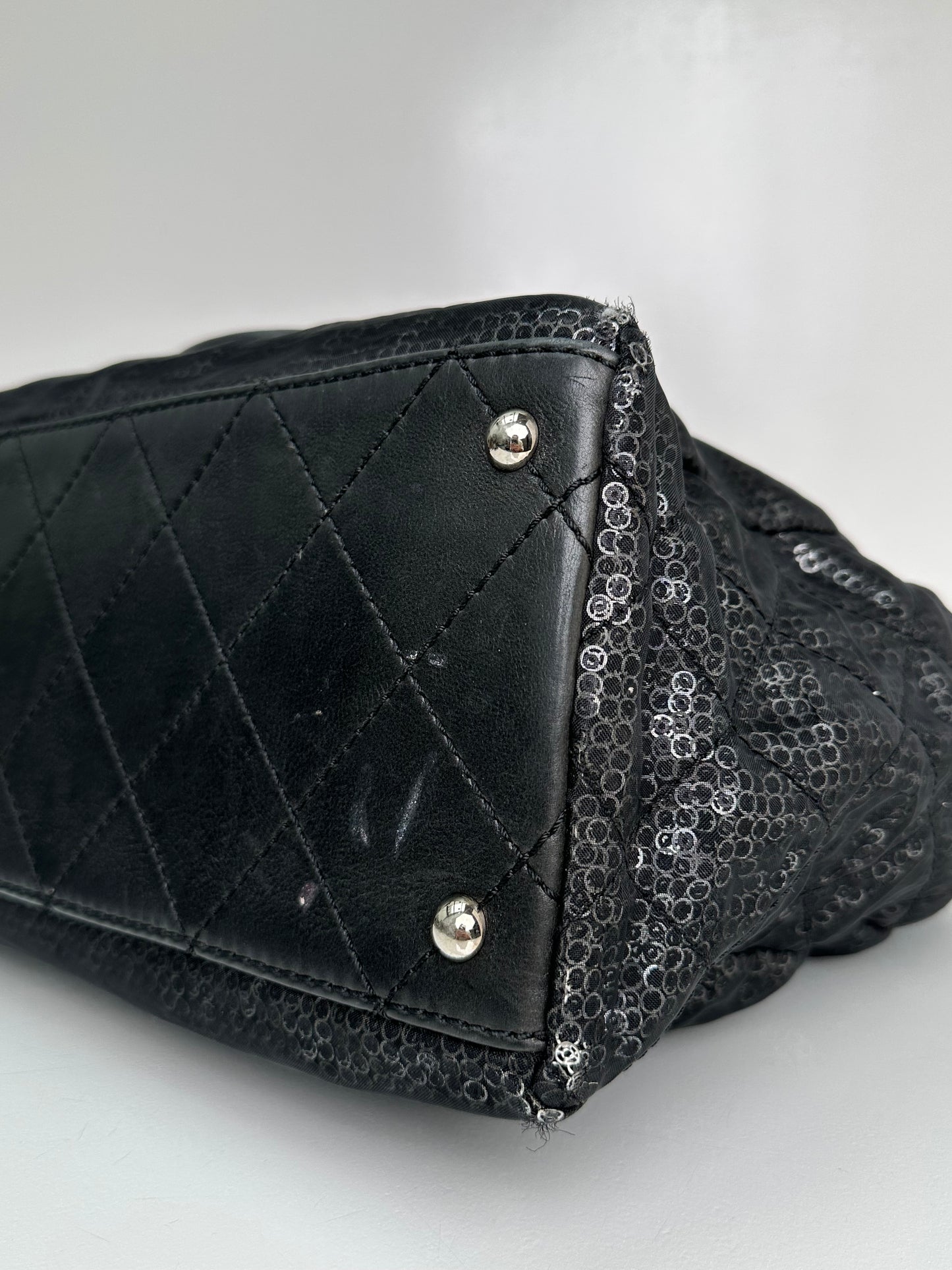 Chanel Black Hidden Sequins Tote Bag SHW