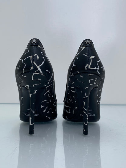 Jimmy Choo X Eric Hayes Black & White Heels, 39