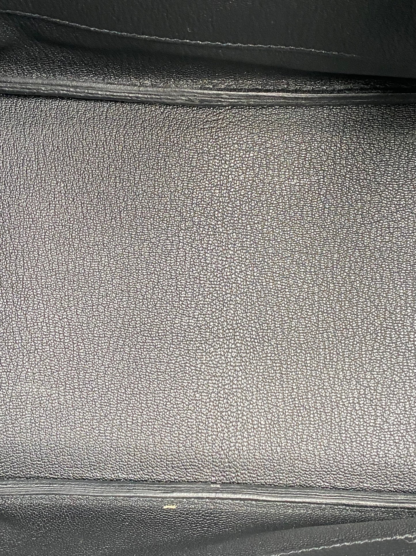 Hermes Birkin 30 Black Clemence PHW #Y