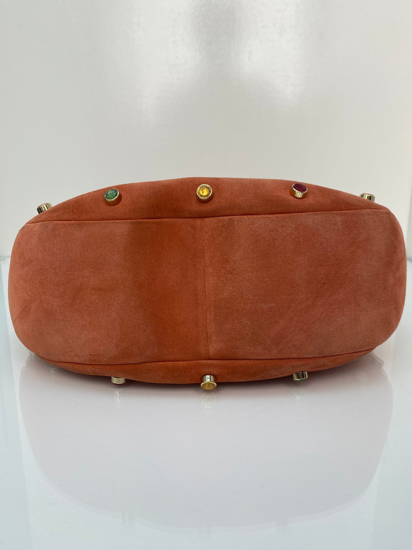 Jimmy Choo Orange Suede Hobo Bag (As Is)