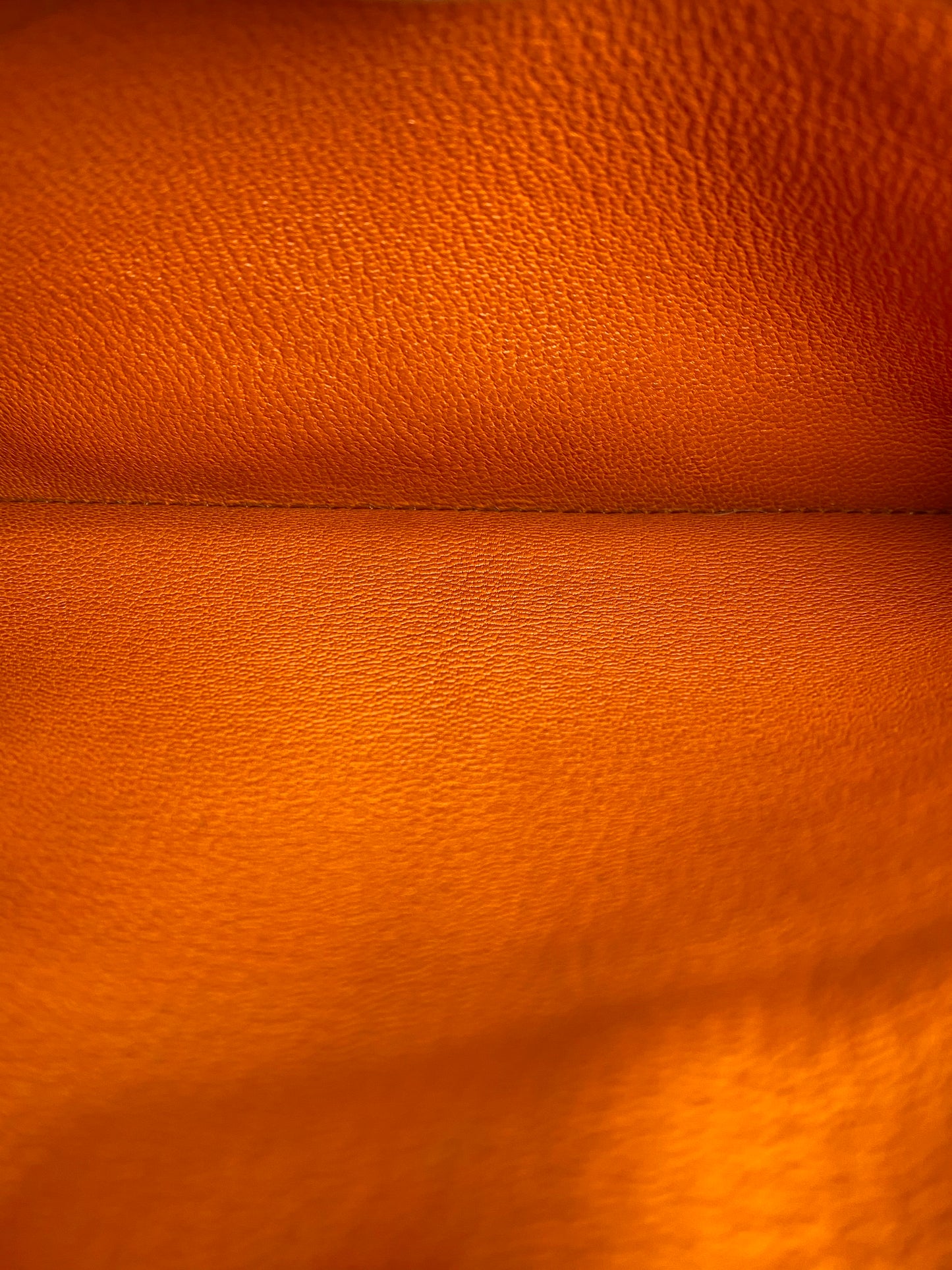 Hermes Birkin 30 Shiny Porosus Orange PHW #L