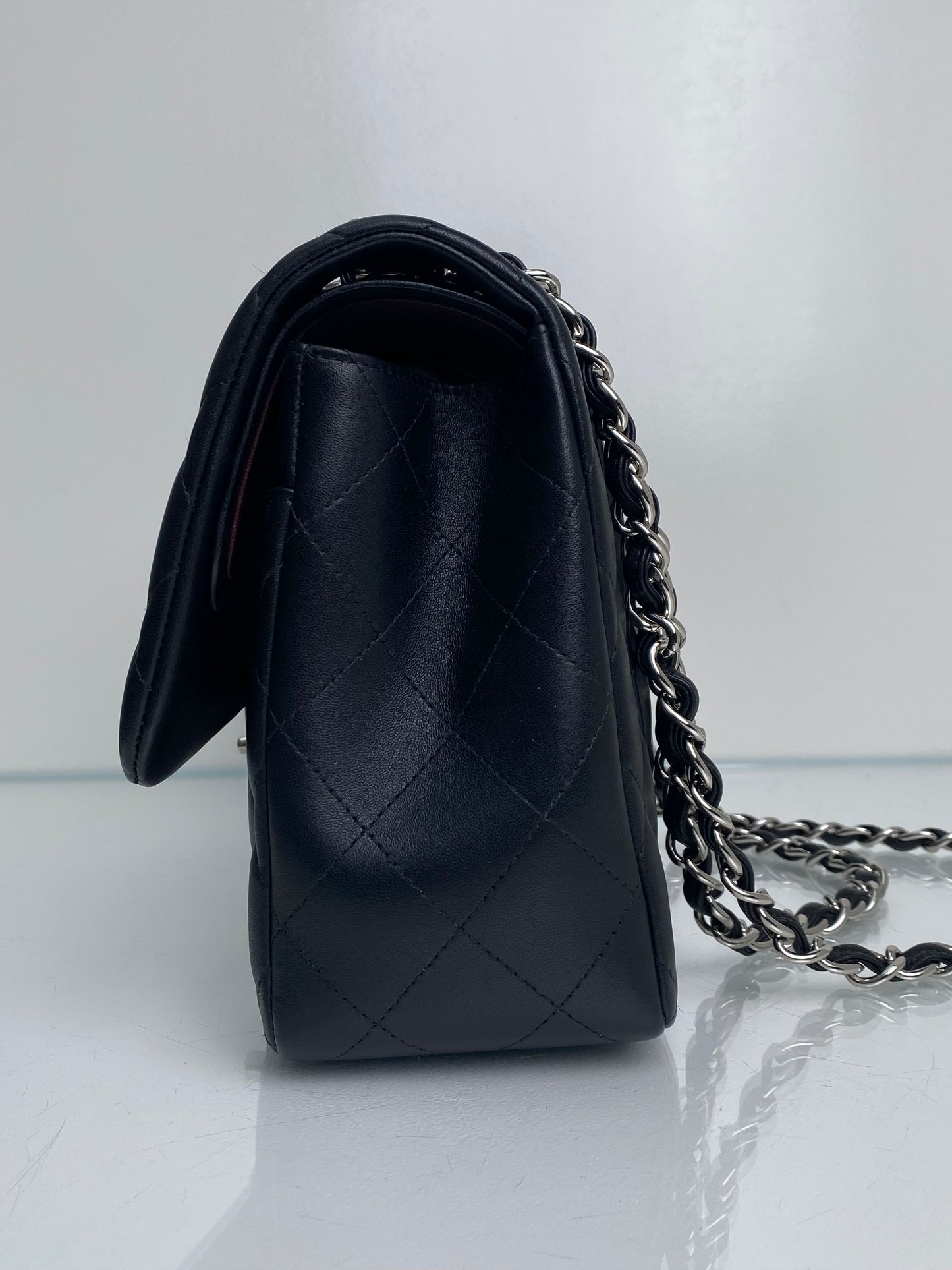 Chanel Black Jumbo Lambskin Bag SHW #18