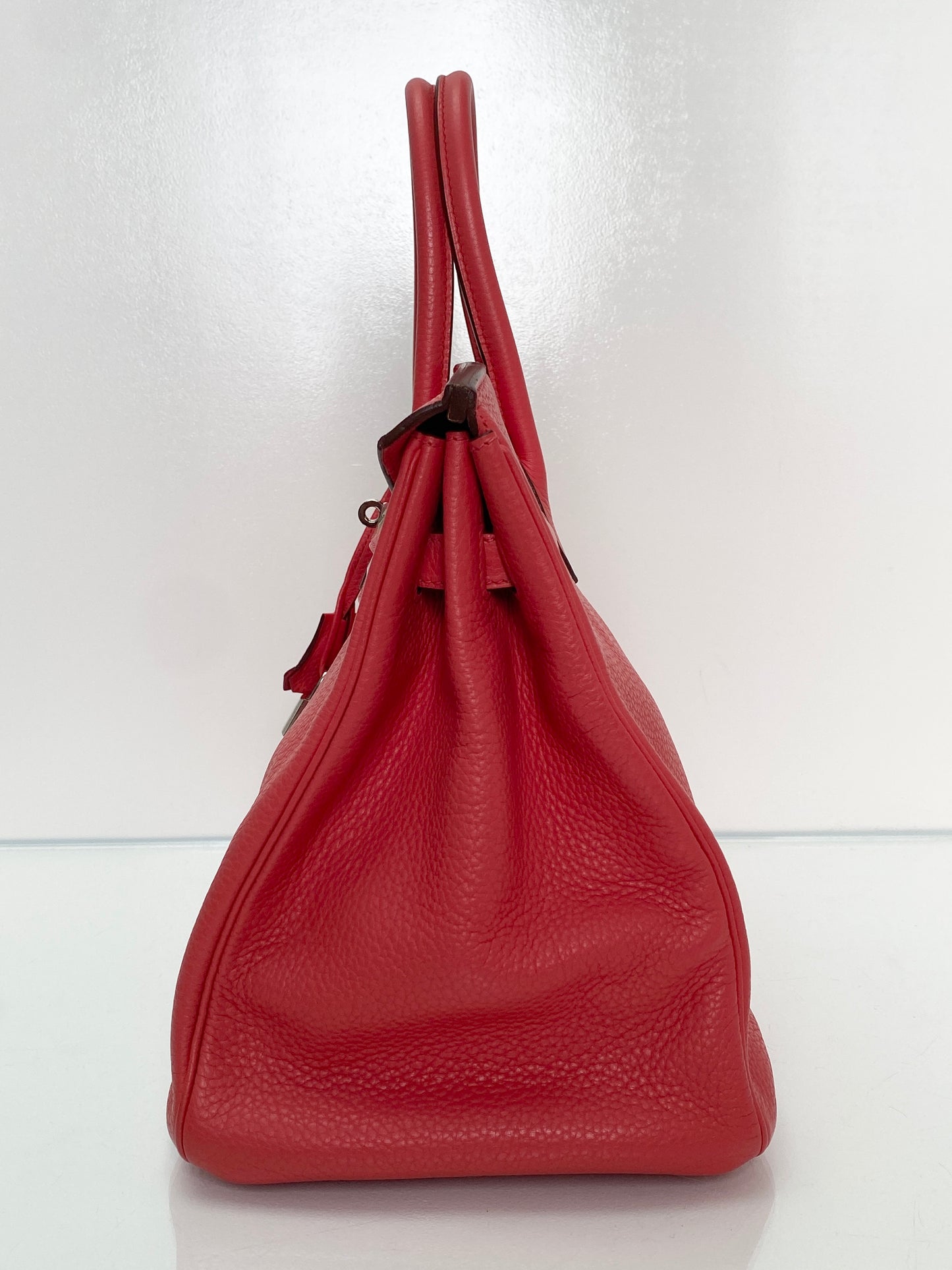 Hermes Birkin 35 Bougainvillea Clemence PHW #N