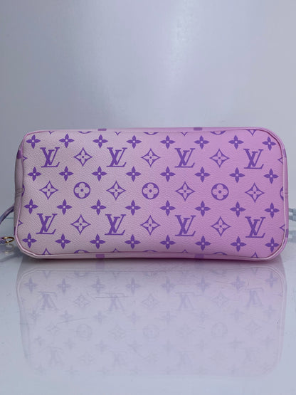 Louis Vuitton Pink Ombre Giant Monogram Spring In The City Neverfull Bag MM GHW