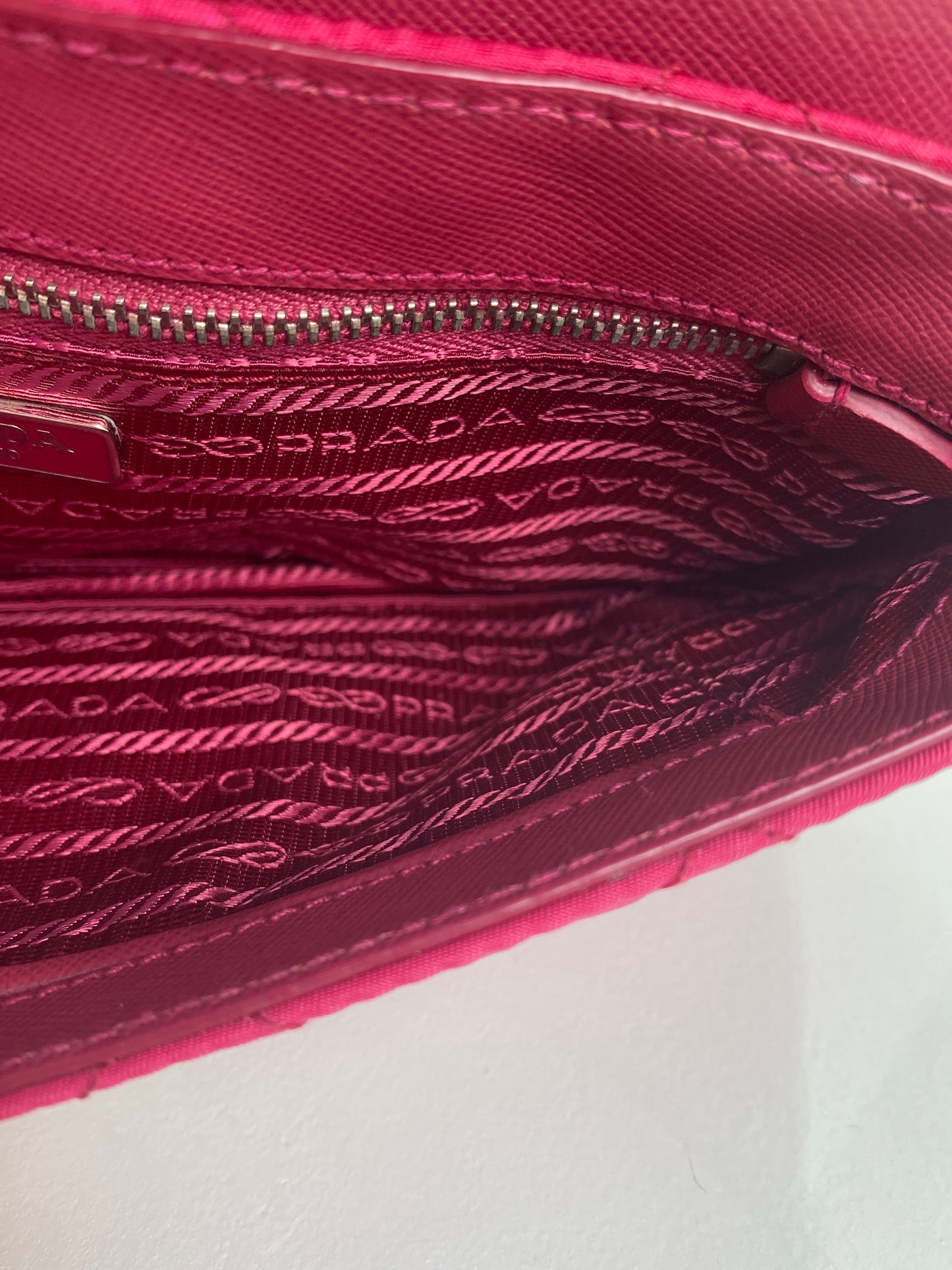Prada Pink Tessuto Crossbody Bag SHW