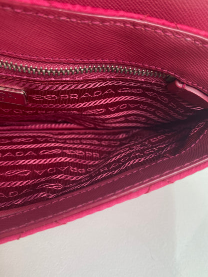 Prada Pink Tessuto Crossbody Bag SHW
