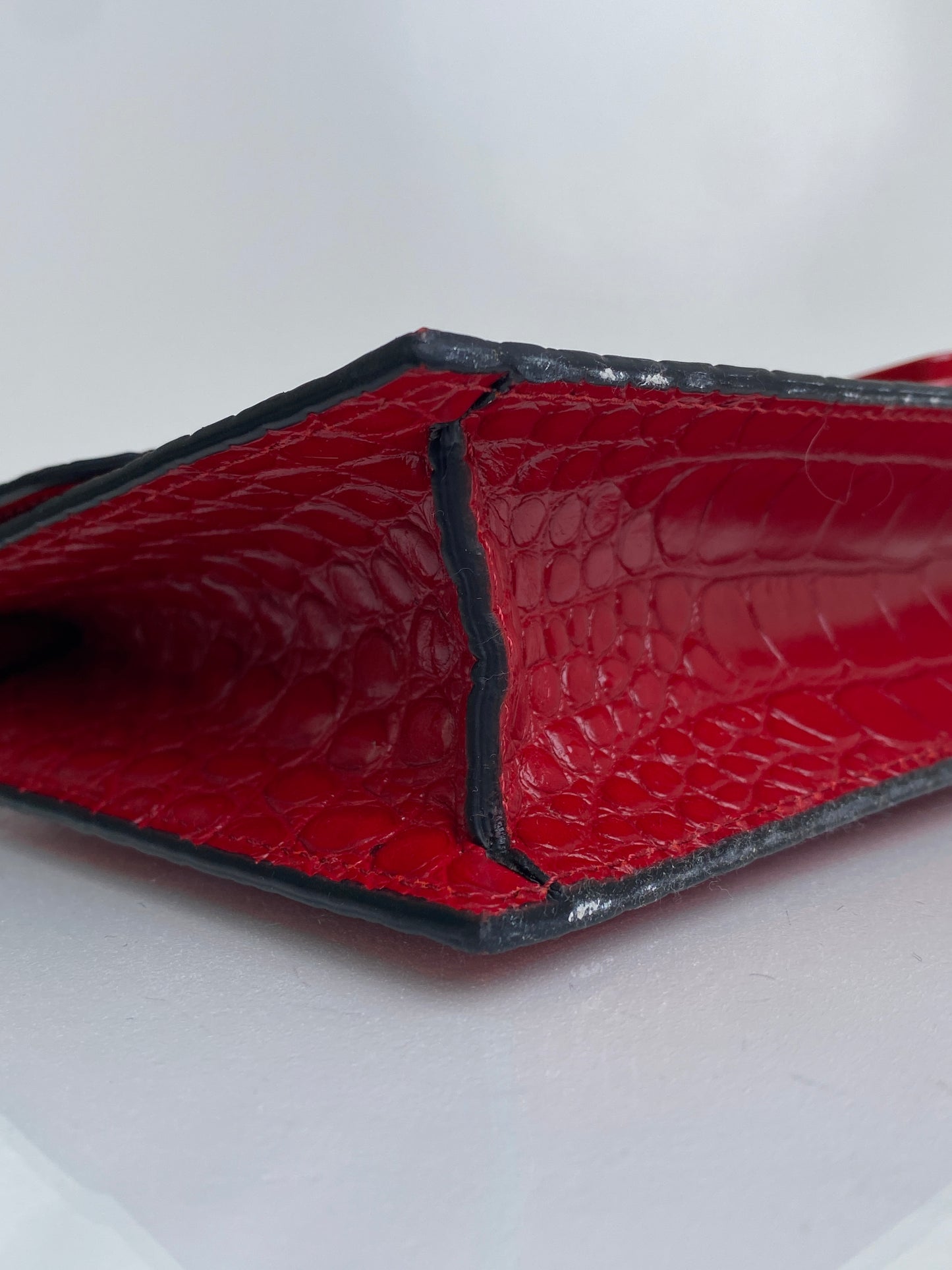 Christian Louboutin Red Elisa Baguette SHW