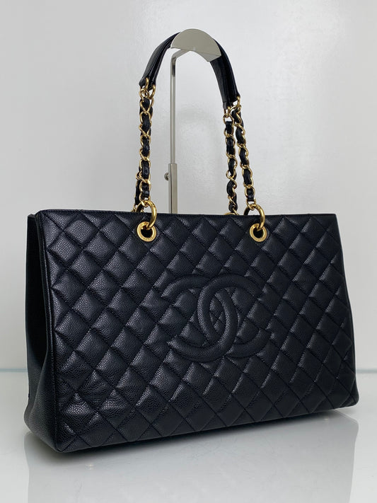 Chanel Black GST XL Caviar Bag GHW #17