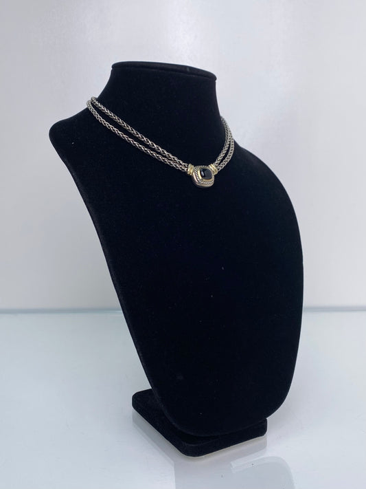 David Yurman Albion Black Onyx/14KY Necklace