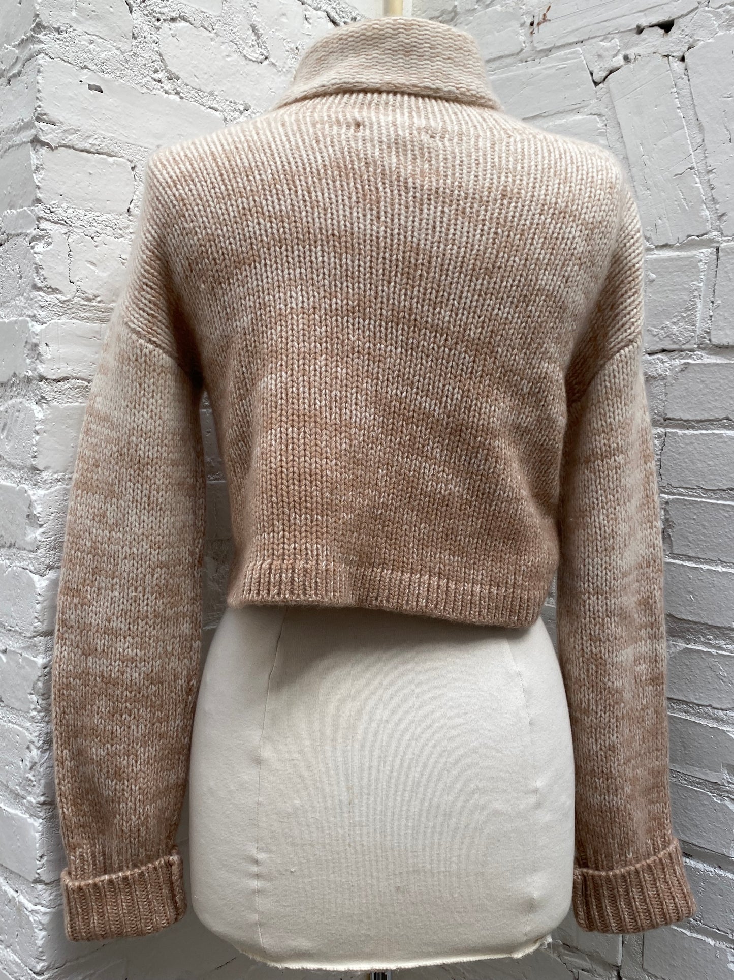 Sablyn Cashmere Cropped Turtle Neck Sweater, XS