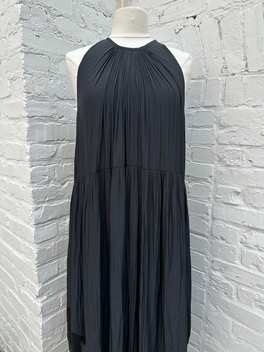 For 2 Black Pleated Dress, L