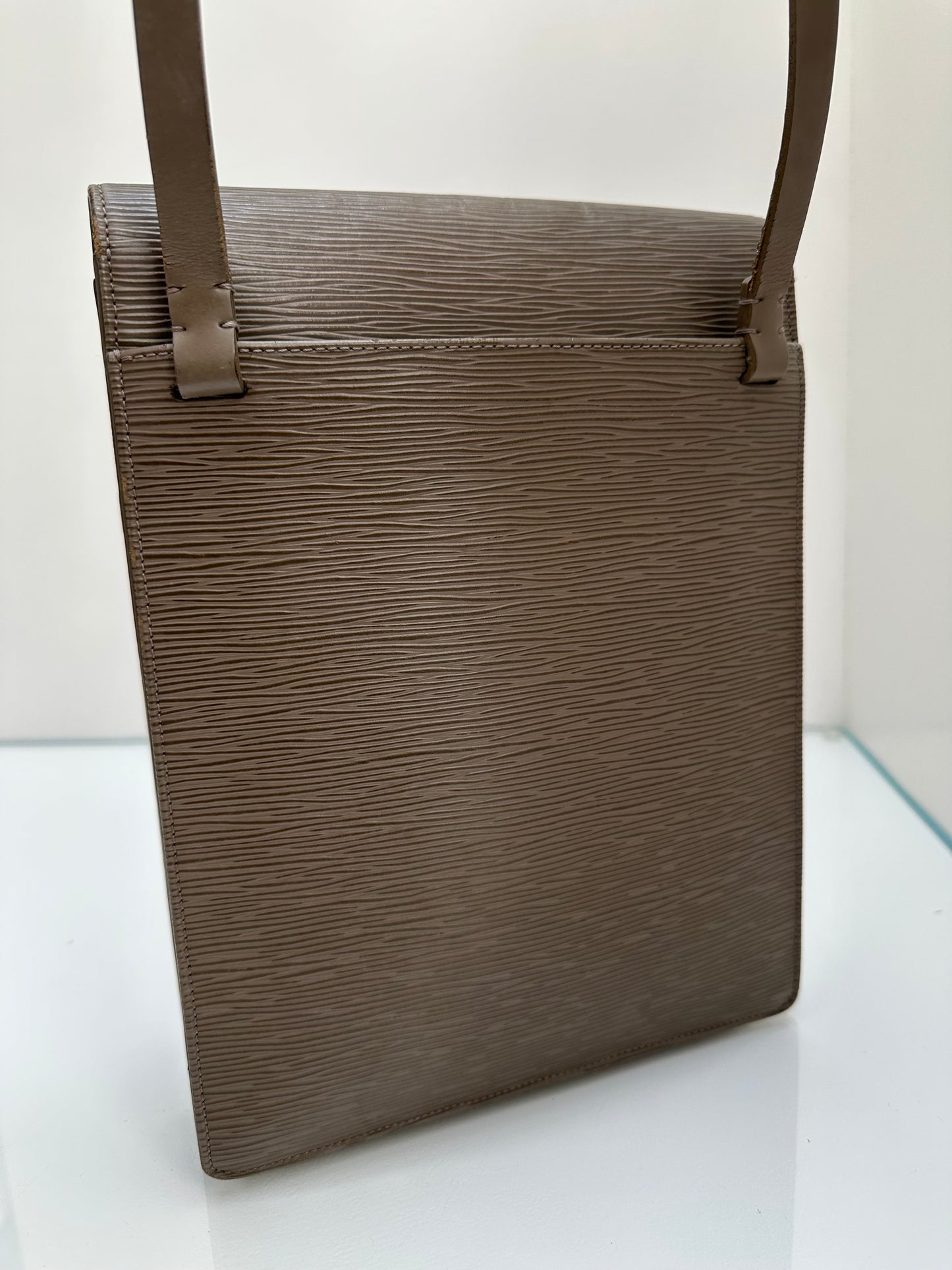 Louis Vuitton Taupe Epi Long Crossbody Bag