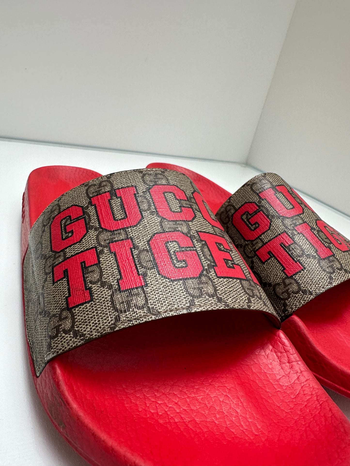 Gucci Men’s Tiger Slides, 12