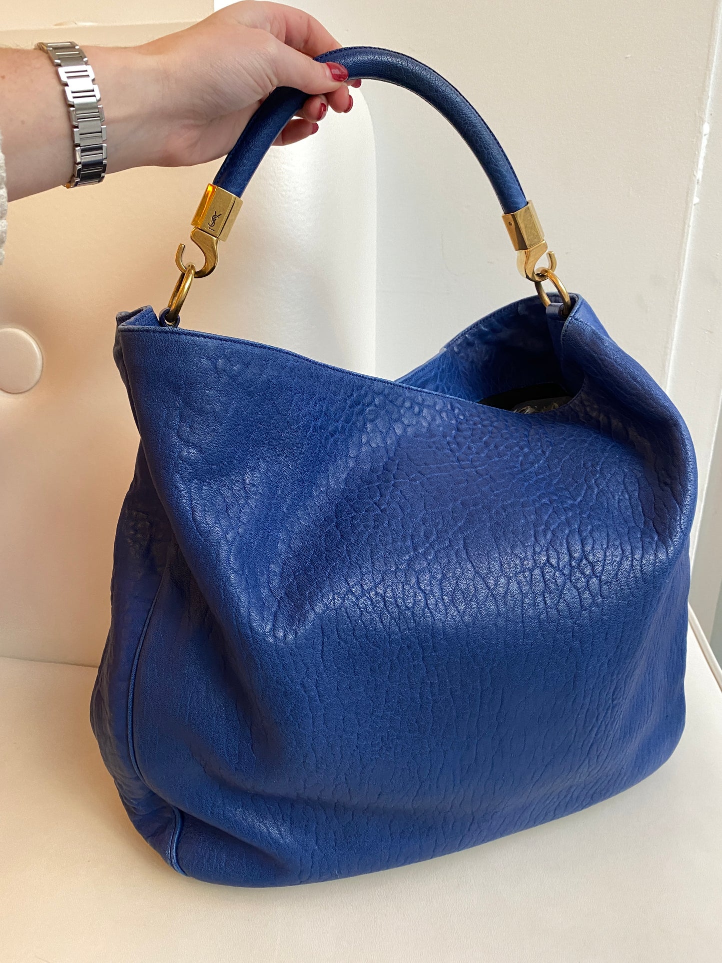 Saint Laurent Blue Shoulder Bag