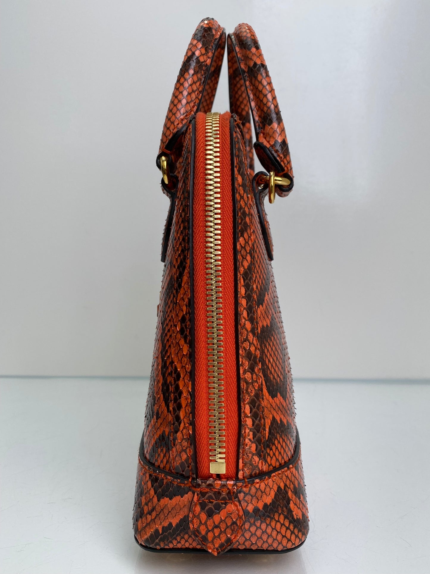 Gucci Orange 1955 Horsebit Small Top Handle Bag GHW