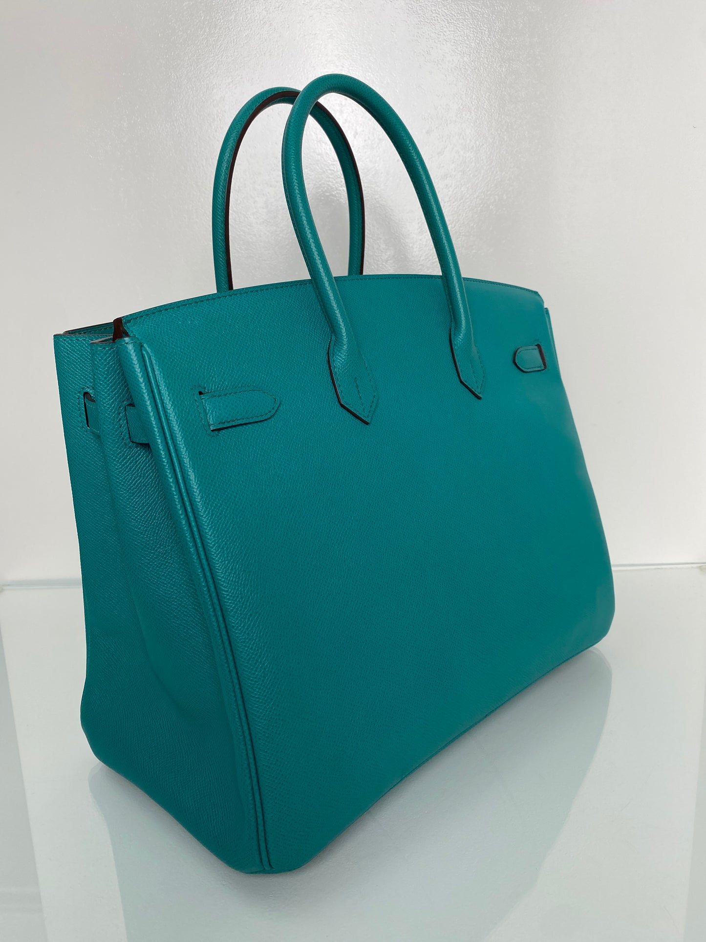 Hermes Birkin 35 Bleu Paon Epsom GHW #R