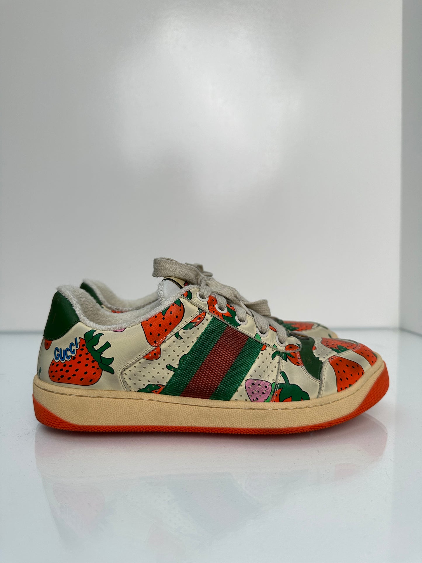 Gucci Strawberry Screener Sneaker 37