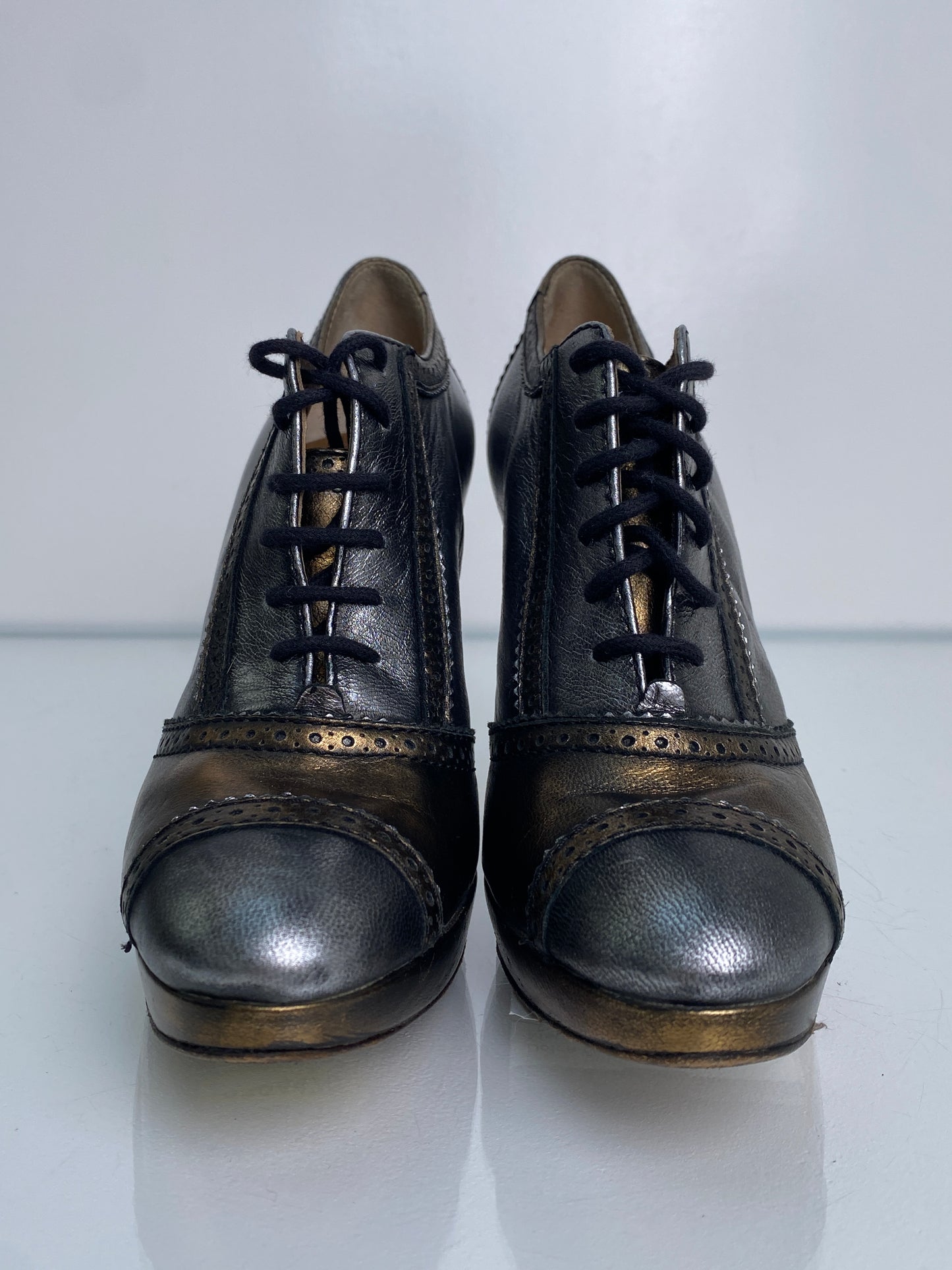 Dolce & Gabbana GunMetal Booties, 38.5