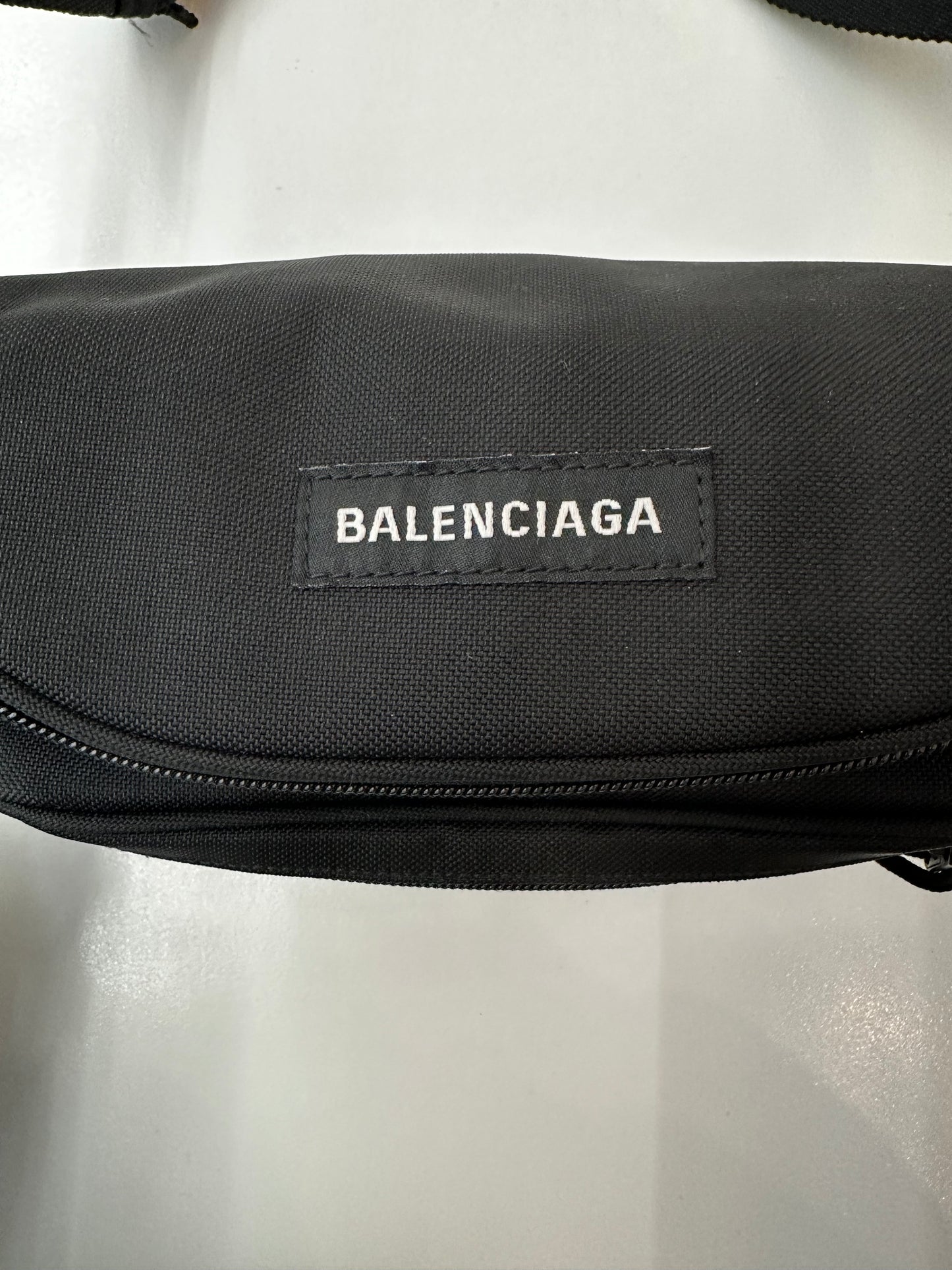 Balenciaga Black ‘New York’ Canvas Bum Bag