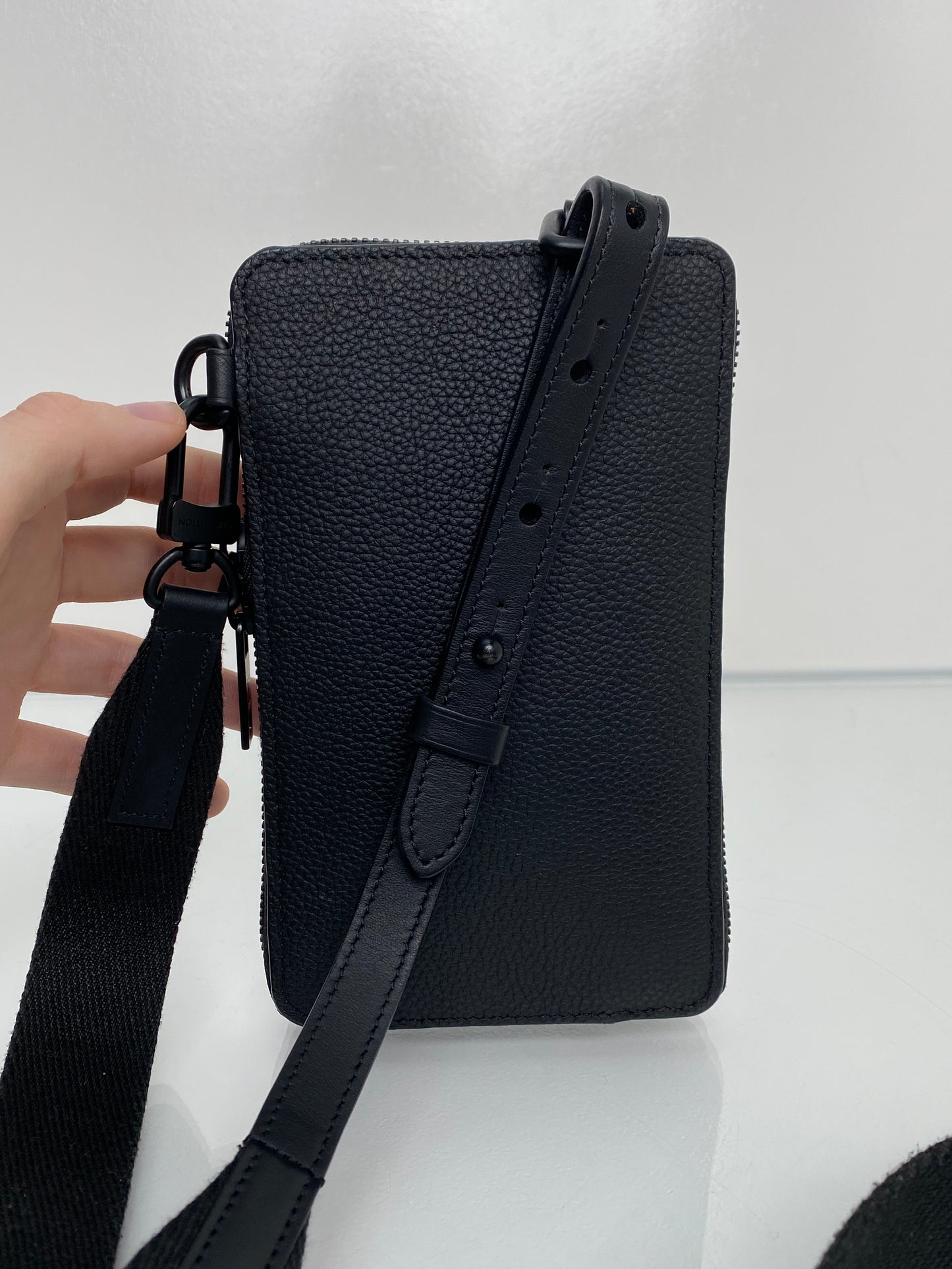 LV Black Aerogram Phone Bag