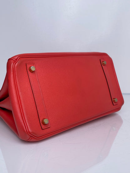 Hermes Birkin 30 Capucine Epsom GHW #Z