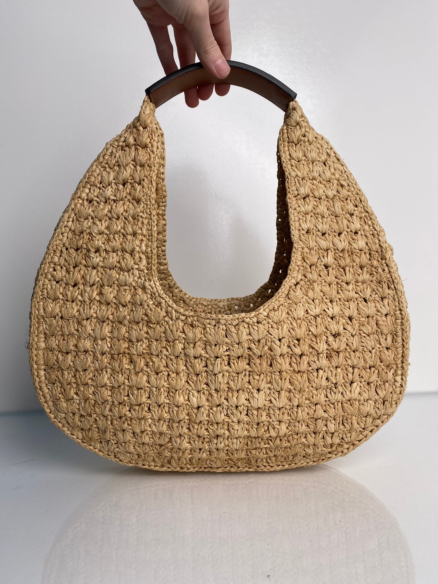 Celine Triomphe Paneer Hobo Bag Rattan