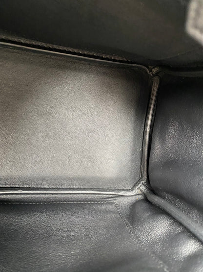 Hermes Birkin 25 Noir Swift #X