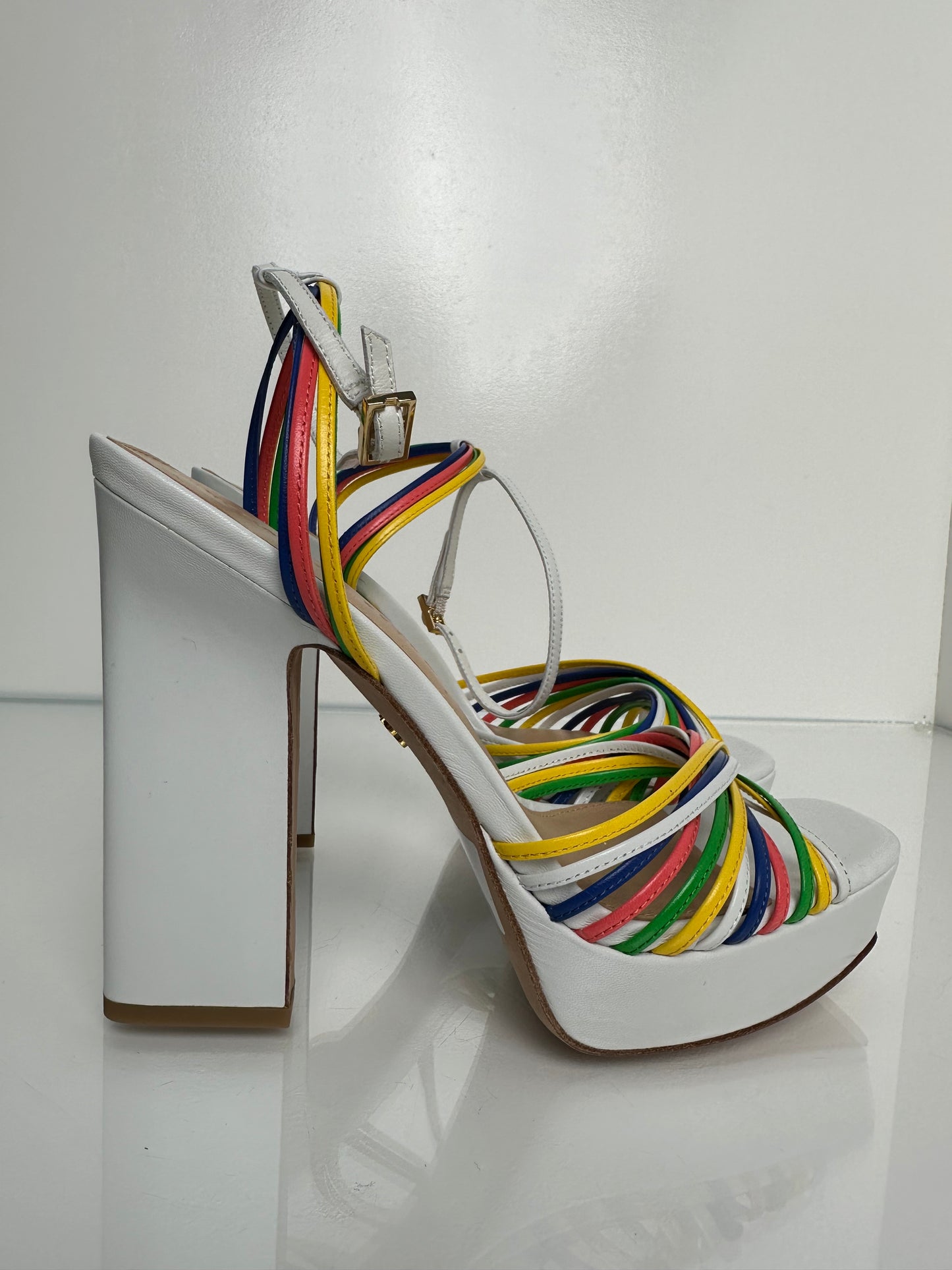 Veronica Beard White & Multicolor Heels, 9