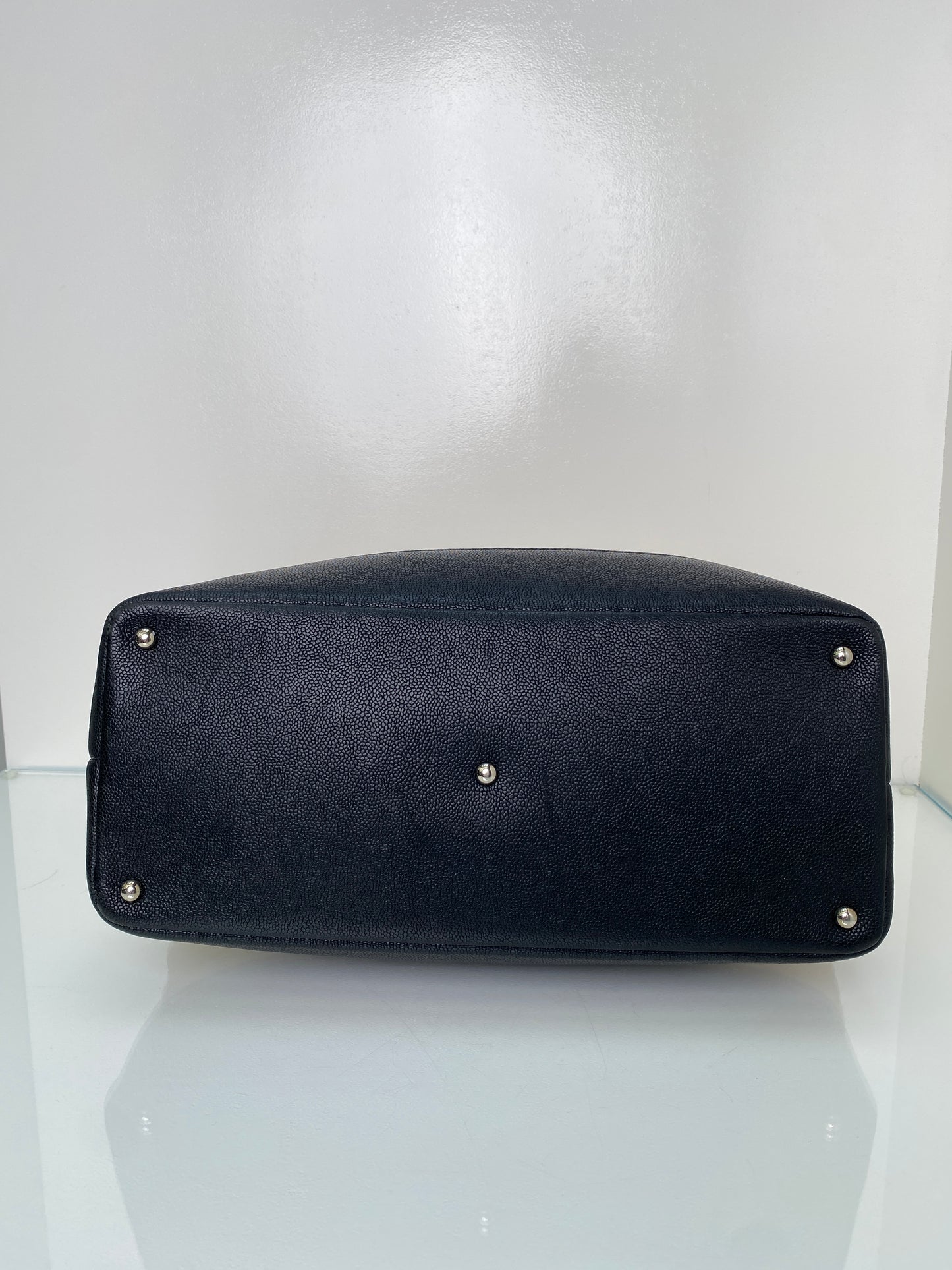 Chanel Nude & Black Globe Trotter Tote Bag SHW