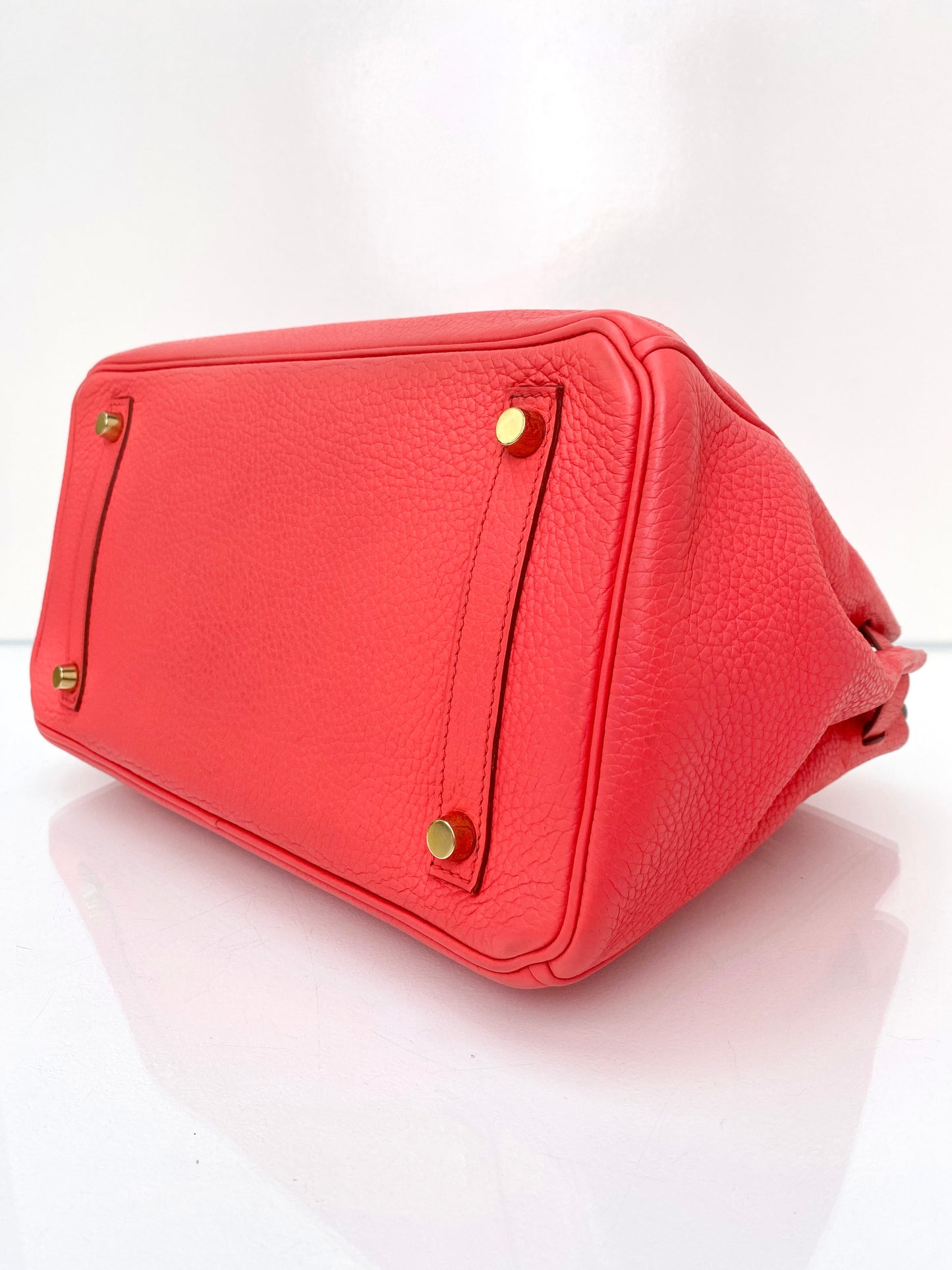 Hermes Birkin 30 Rose Jaipur Clemence GHW #R Box