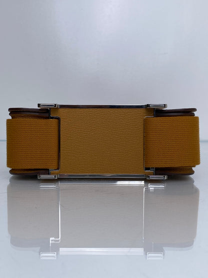 Hermes Geta Chèvre Gold Crossbody Bag PHW